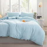 100% Jersey Knit Cotton Duvet Cover Set T-Shirt Feel Bedding Set Ultra Soft Wrinkle-Free (Mocha Brown, King)