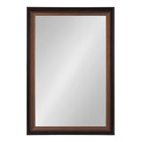 Gotley Transitional Rectangle Scooped Wall Mirror with Unique Ombre Finish