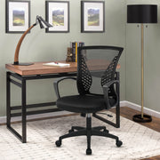 Mesh Chair Ergonomic Mid Back Swivel Rolling Desk Chair with Armrest Height Adjustable