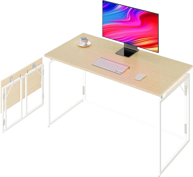 alawooder Folding Desk 30 Inch - Small Foldable Desk for Small Space Minimalist
