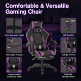 Ergonomic Gaming Chair with Footrest - Reclining Big and Tall Office Chair
