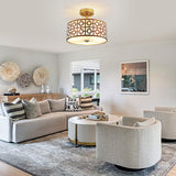 Mount Ceiling Light: Modern Semi-Flush Chandelier Lamp Brushed