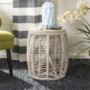 Home Collection Maui Rattan Drum Table Stool