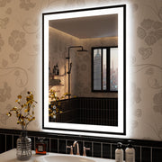 24x36 Inch LED Bathroom Mirror with Front Light and Backlight