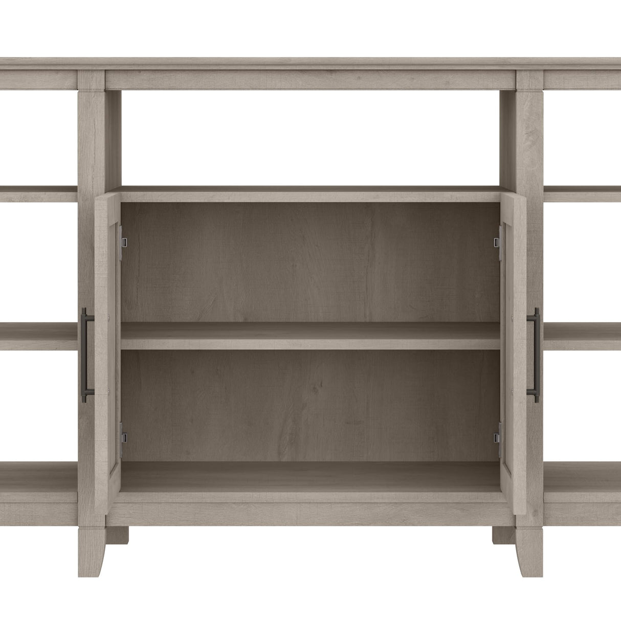 Key West Tall TV Stand with Set of 2 Bookcases, Farmhouse Entertainment Center