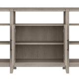 Key West Tall TV Stand with Set of 2 Bookcases, Farmhouse Entertainment Center