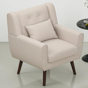 Mid-Century Modern Armchair,Upholstered Comfy Accent Chair