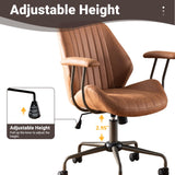 Mid-Century Modern Office Chair,Rolling Swivel Height Adjustable Ergonomic chair