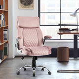 Ergonomic Home Office Desk Chair with Velvet Fabric - Swivel Executive Office Chair