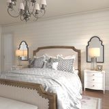 Black Arched Bathroom Mirror 36x22 - Metal Frame Wall Mirror