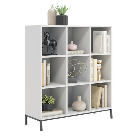 North Avenue 9-Cube Organizer/Pantry Cabinets, White Finish