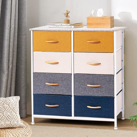 8 Dresser Bedroom, 8 Drawer Storage Organizer Tall Wide Dresser, for Closet,