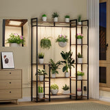 NanoPlant 6 – 6-Tier Metal Plant Stand with Grow Lights