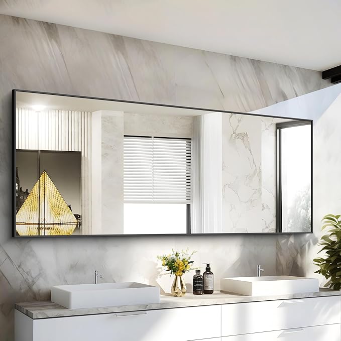 Black Bathroom Mirror, Rectangle Mirrors