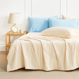 Cooling Comforter King Size, Cooling Blankets for Hot Sleepers and Night Sweats, Yellow