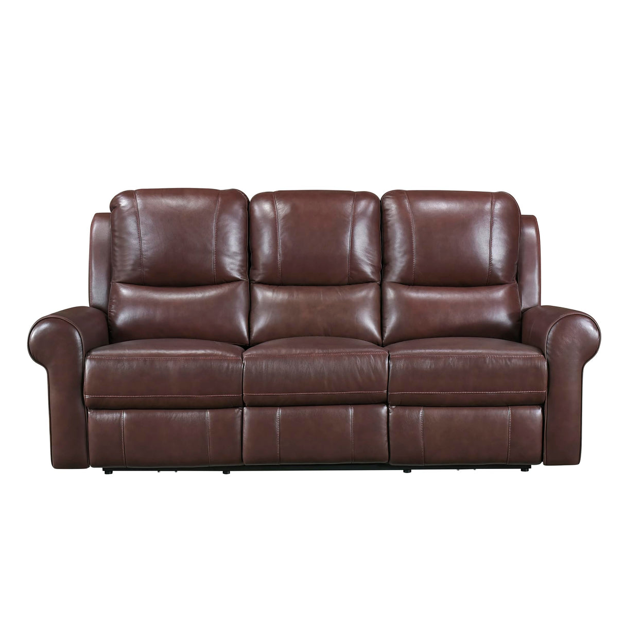 Wall-Hugger Power Double Reclining Sofa, Brown