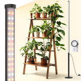 T10 Pro Standing Grow Light with Timer, 42W, 169 LEDs, Full Spectrum Vertical Grow