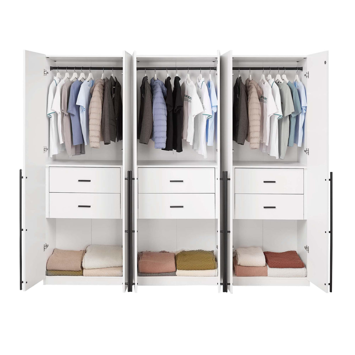 Lee Modern Freestanding Wardrobe Closet 2.0 | Space-Saving Design