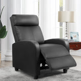 Living Room Adjustable PU Leather Reclining Chair Home Theater Seating Modern