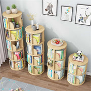 Rotating Bookshelf,Corner Bookshelf Olid Storage Rack Corner Shelves