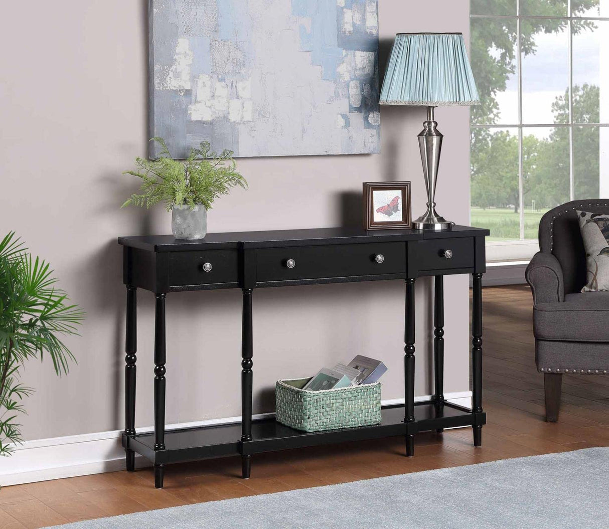 Cheyenne Console Table, Black