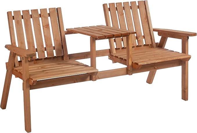 Garden Bench with Middle Table