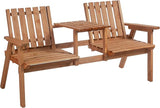 Garden Bench with Middle Table