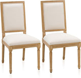 French Country Dining Chairs Set of 4, Upholstered Dining Room Chairs