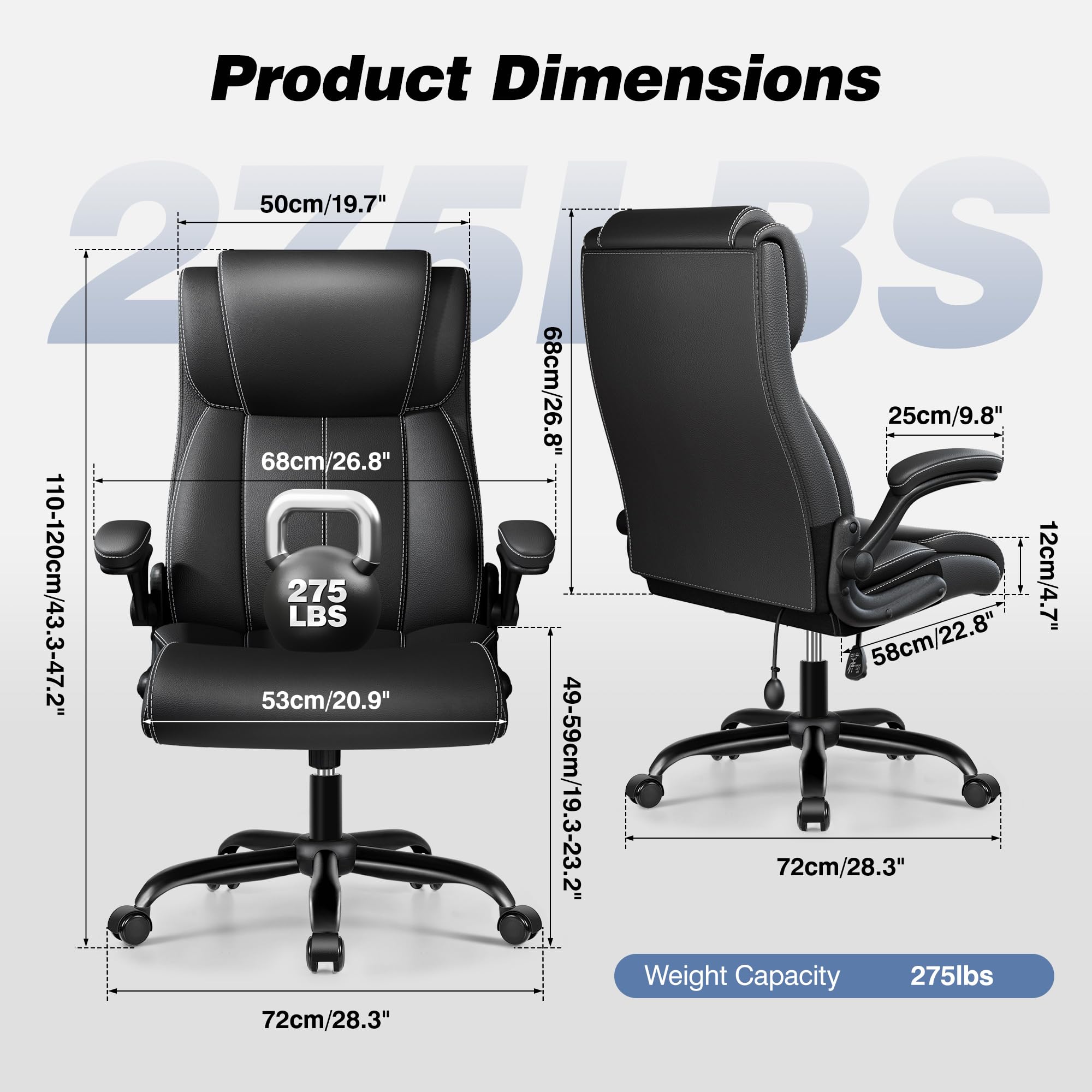 Ergonomic Office Chair with Adjustable Lumbar Support