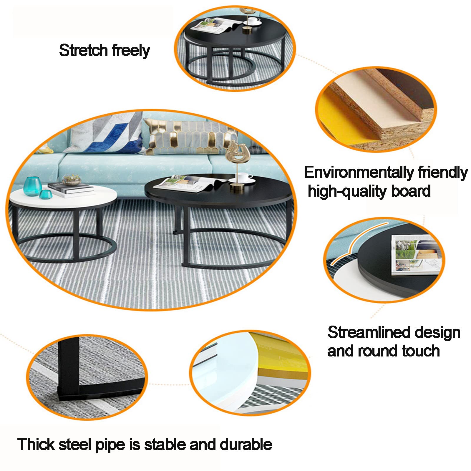 Coffee Table/Side Table/End Table,End Table, Round Coffee Tables