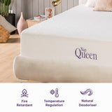 NapQueen Queen Mattress, 12 Inch Elizabeth Cooling Gel Memory Foam Mattress, Queen Bed Mattress in a Box, CertiPUR-US Certified, Medium Firm, Breathable Soft Fabric Cover