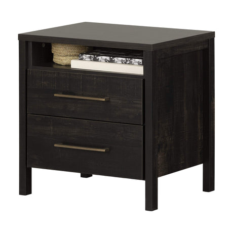 Gravity Nightstand, Rubbed Black