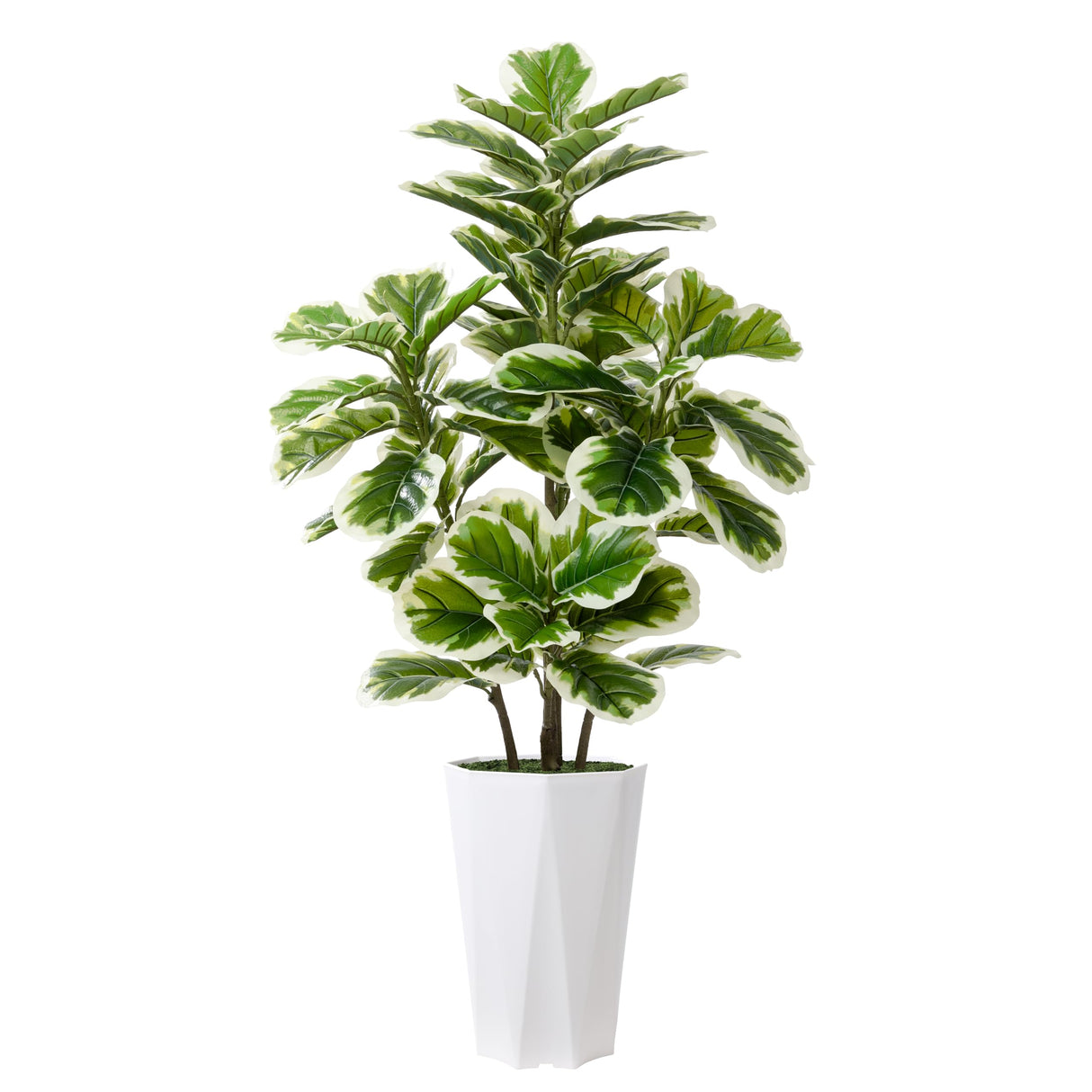 Artificial Fiddle Leaf Fig Plant Indoor 5FT Faux Rubber Tree with