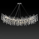 Modern Crystal Chandeliers for Dining Room, 40" Round Gold Tree Branches Chandeliers,