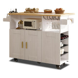 Rolling Mobile Kitchen Island Cart Bar, Island Table Storage Cart