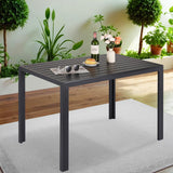 Outdoor Patio Table for 4-6 Person, 43×28in Outdoor Dining Table