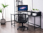 L Shaped Gaming Desk, Modern Reversible Computer Desk with Monitor Stand