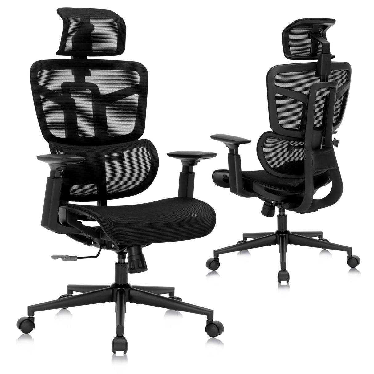 Office Computer Desk Chair, Ergonomic Desk Chair Mesh Computer Chair with Wheels,