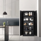 Metal Storage Cabinet, Locking Cabinet with Adjustable Shelves