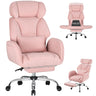 Criss Cross Ergonomic Office Chair with Wheels and Footrest