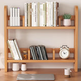 Desk Shelf Organizer, Wood Desktop 2-Tier Display Rack Desktop Bookcase