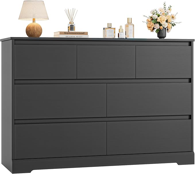 Dresser for Bedroom, Modern White Dresser, Wood Chest of Drawers Nursery Dresser