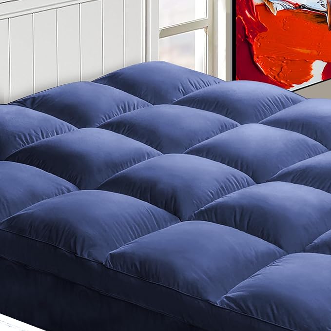 Cooling Mattress Topper Twin XL for Back Pain, Extra Thick Mattress