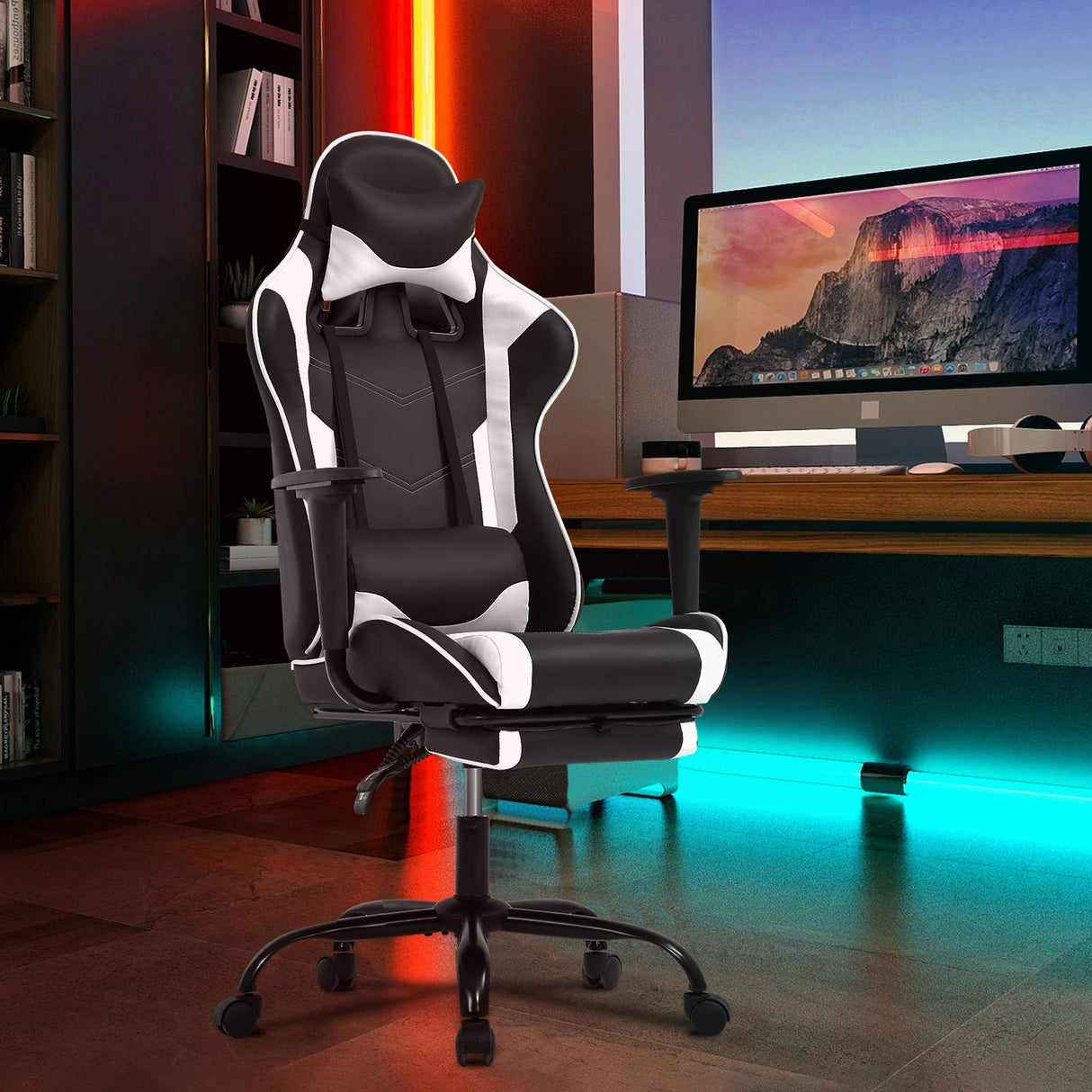 Ergonomic Mat for Hardwood Floor Back Support Massage Computer Chair