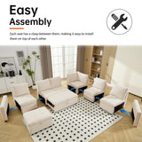 Modular Sectional Sofa with Pull Out Couch Bed, Convertible U Shaped Sofa