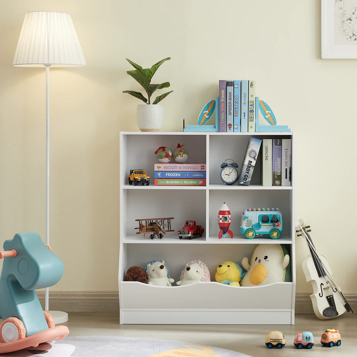 Toy Organizers and Storage, Kids Bookshelf and Bookcase for Playroom