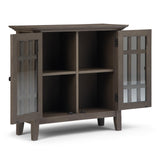 Bedford SOLID WOOD 32 inch Wide Transitional Low Storage Media Cabinet in Farmhouse