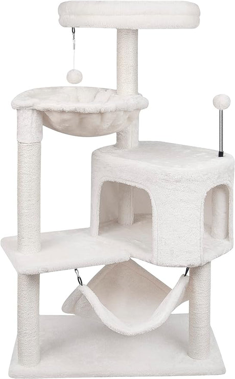 Newest Cat Tree with Cat Condo and Big Hammock