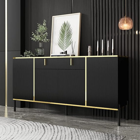 Modern 63" Long Buffet Sideboard Console Table