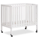 Jett Non-Full Size Folding Convertible Crib, Lightweight Portable Crib, Three Adjustable